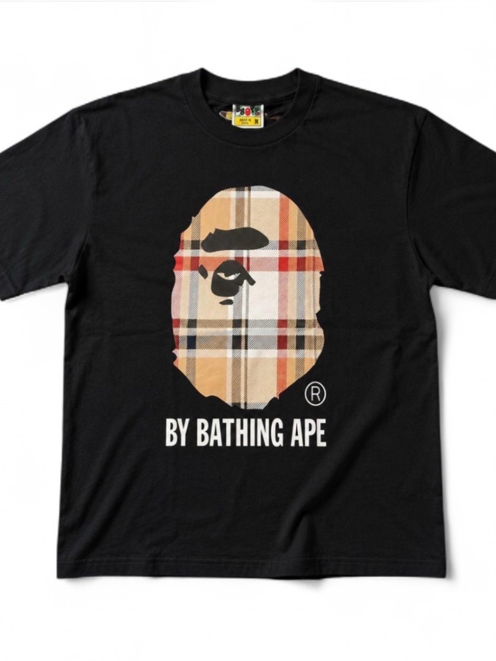 A Bathing Ape Burberry Checkered Tee Shirt